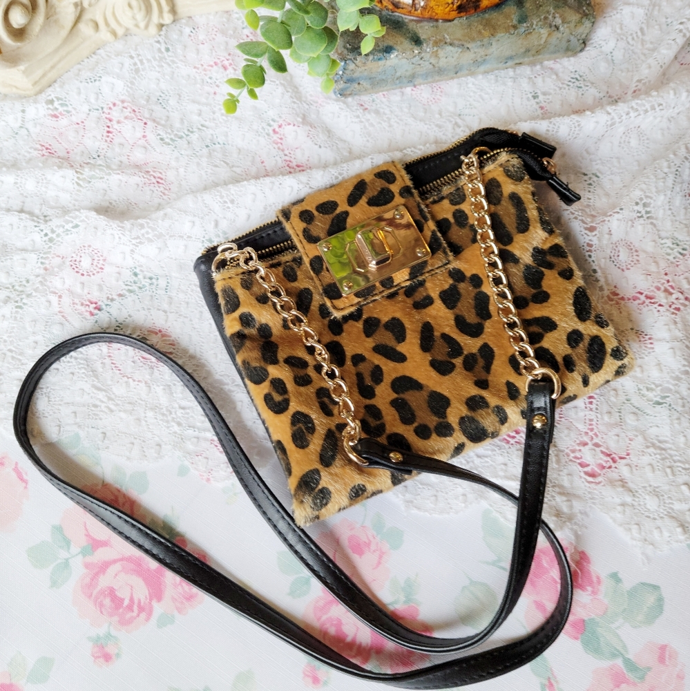 Crossbody Leopard Bag / Purse